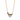 COLLANA CUORE IN ORO GIALLO 18KT E DIAMANTI