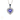 COLLANA CUORE IN ORO BIANCO 18K CON TANZANITE E DIAMANTI