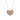 COLLANA CUORE IN ORO ROSA 18KT E DIAMANTI