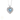 COLLANA CUORE IN ORO BIANCO 18K CON ACQUA MARINA E DIAMANTI
