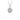 COLLANA CUORE IN ORO BIANCO 18K CON ACQUA MARINA E DIAMANTI