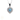 COLLANA CUORE IN ORO BIANCO 18K CON ACQUA MARINA E DIAMANTI
