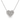 COLLANA CUORE  IN ORO BIANCO 18KT E DIAMANTI