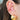 ORECCHINO EARCUFF IN ORO GIALLO 18K CON RUBINI
