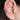 ORECCHINO EARCUFF IN ORO GIALLO 18K CON DIAMANTI E SMERALDO