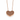 COLLANA CUORE IN ORO ROSA 18KT E DIAMANTI