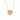 COLLANA CUORE  IN ORO GIALLO 18K E DIAMANTI