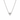 COLLANA CUORE  IN ORO BIANCO 18KT E DIAMANTI