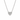 COLLANA CUORE  IN ORO BIANCO 18KT E DIAMANTI