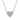 COLLANA CUORE IN ORO BIANCO 18KT E DIAMANTI