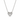 COLLANA CUORE IN ORO BIANCO 18KT E DIAMANTI